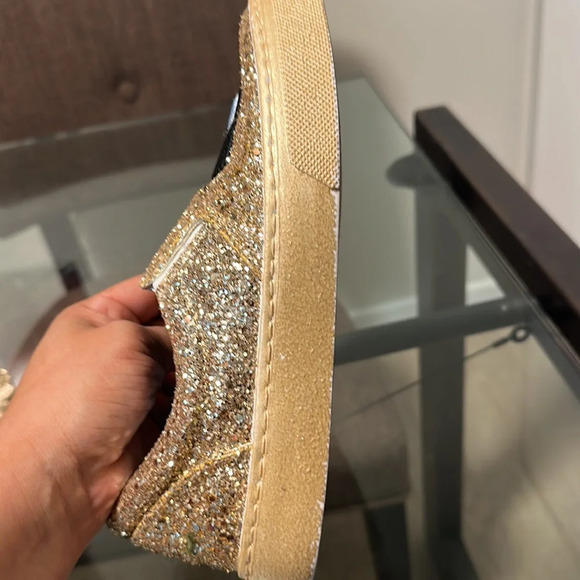 CHIARA FERRAGNI Eye & Lips Black Glitter Slip On Loafer Sneakers Italy EU 36 - Picture 7 of 7